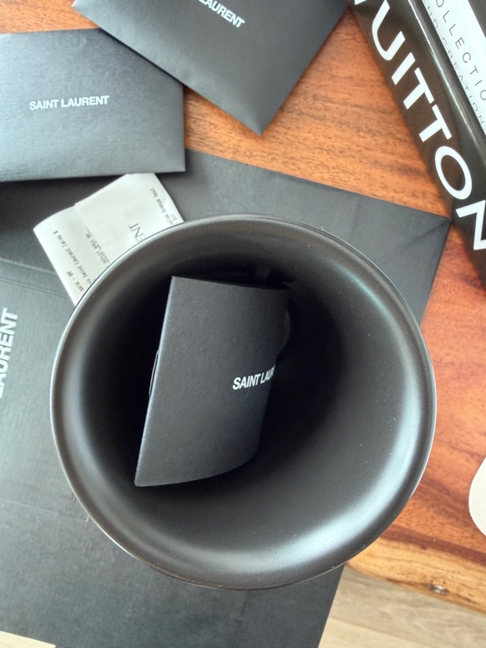 Saint Laurent Matte Black Star Logo Travel Cup - Picture 3 of 3